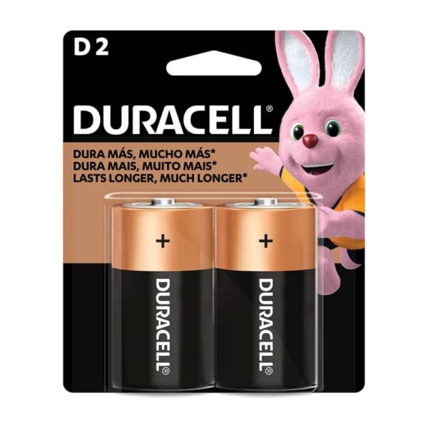 PILA DURACELL " D " BLISTER X2