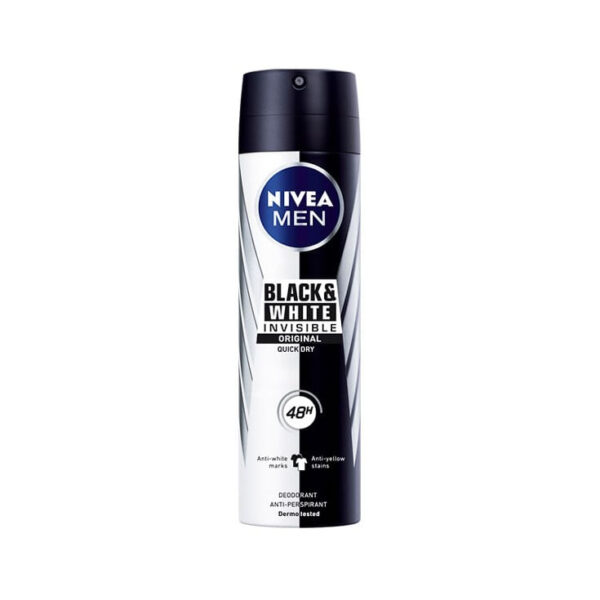 NIVEA DEO SPRAY INVISIBLE B & W FOR MEN 150ML