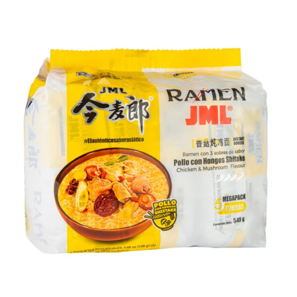 RAMEN PK POLLO CON HONGOS SHITAKE 5 EN 1