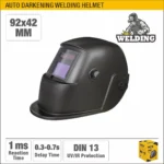 UYUS  CASCO DE SOLDADURA SOLAR CON OSCURECIMIENTO AUTOMÁTICO CON BATERÍA