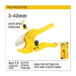 UYUS  TIJERA CORTADOR DE TUVO DE PVC - 3-42MM