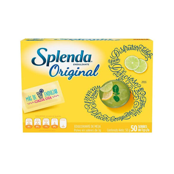 ENDULZANTE SPLENDA ORIGINAL X 50 SOBRES 50GRS