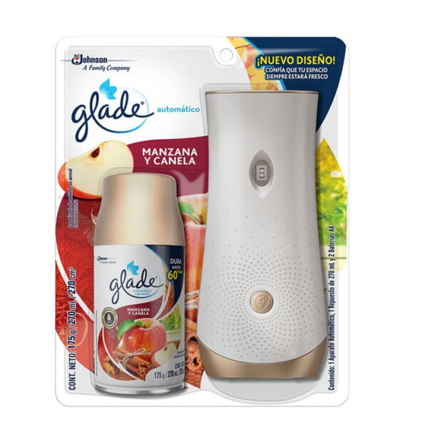 GLADE AUTOMATICO MAQ+RPTO MANZANA Y CANELA 175G
