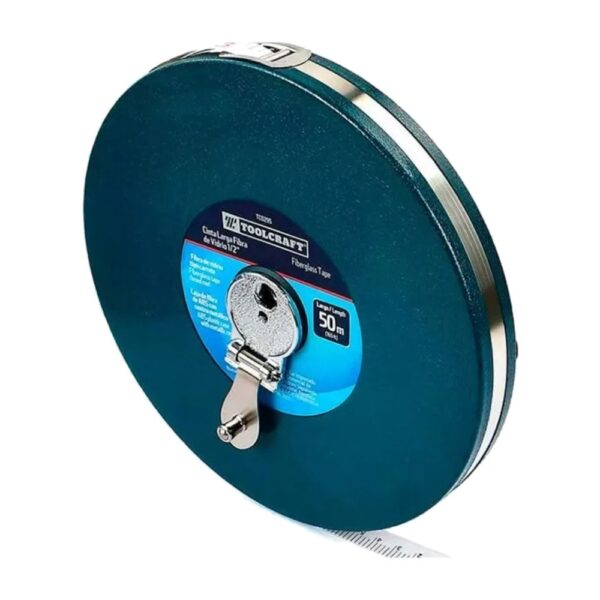 CINTA METRICA 50M TOOLCRAFT FIBRA DE VIDRIO