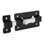 PASADOR SOBREP ACABADO NEGRO 3  HERMEX