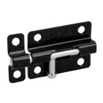PICAPORTE ACERO NEGRO 3" HERMEX