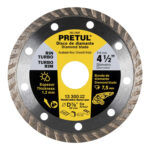 DISCO DIAMANTE RIN TURBO 4 1/2  PRETUL