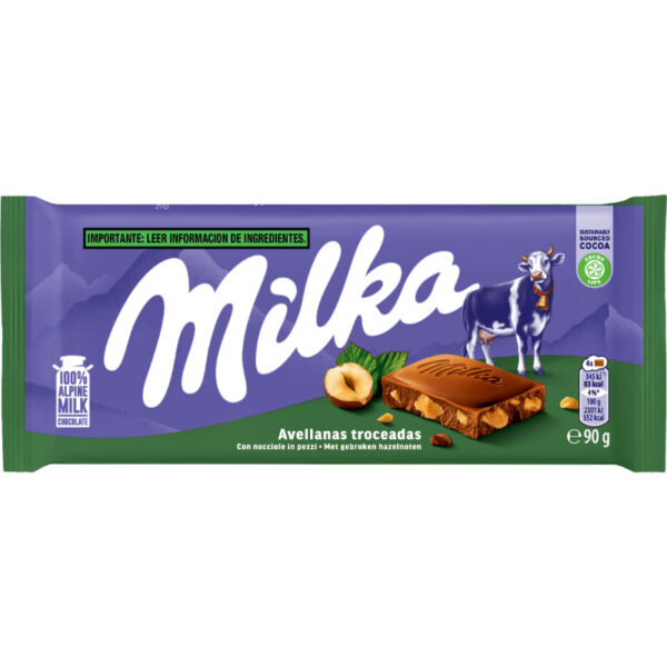 MILKA CHOC AVELLANAS X90G