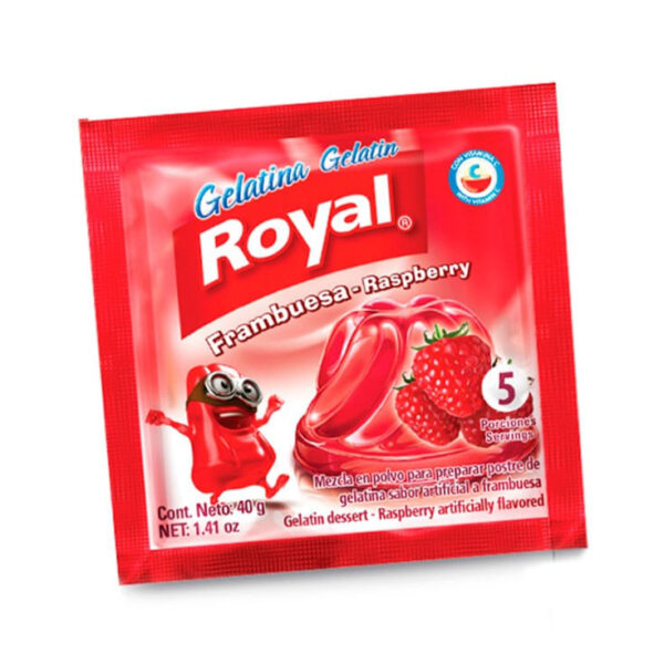 GELATINA ROYAL FRAMBUESA 40G