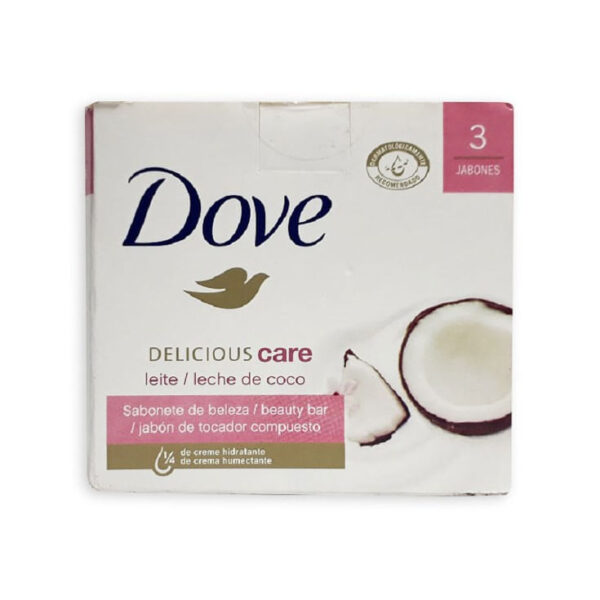DOVE JAB LECHE DE COCO 3X90G