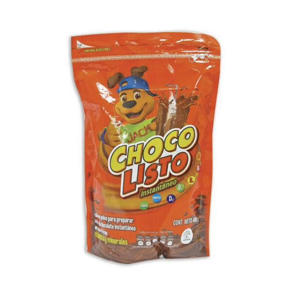 CHOCO LISTO FUNDA 400G