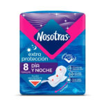 TOALLAS NOSOTRAS EXTRA PROTECCION DIA/NOCHE X 8 UND