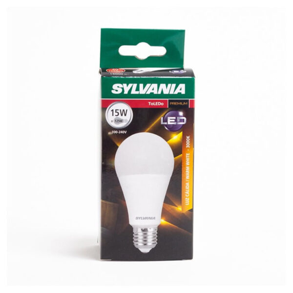 FOCO SYLVANIA LED 15W E27 LUZ CALIDA