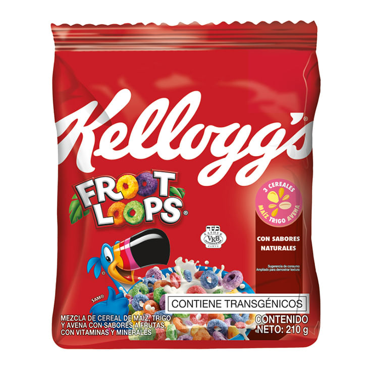 7702103002433 CEREAL KELL FROOT LOOPS PRADA 210 GR - Imagen 1