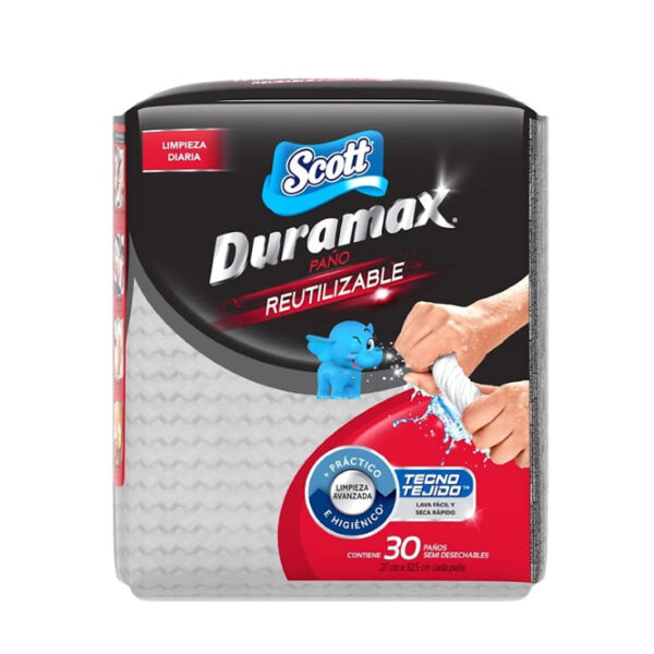 T.C.SCOTT DURAMAX REUTILIZABLE ROJO 1X30 PAÑOS SEMI DESECHABLE