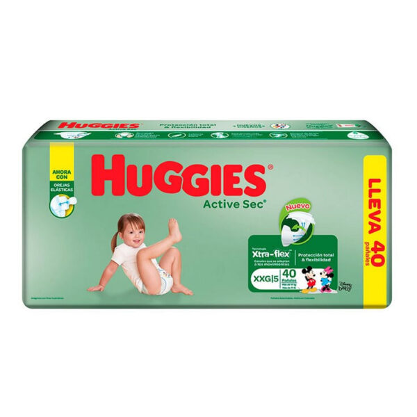 PAÑ. HUG ACTIVE SEC XXG X40