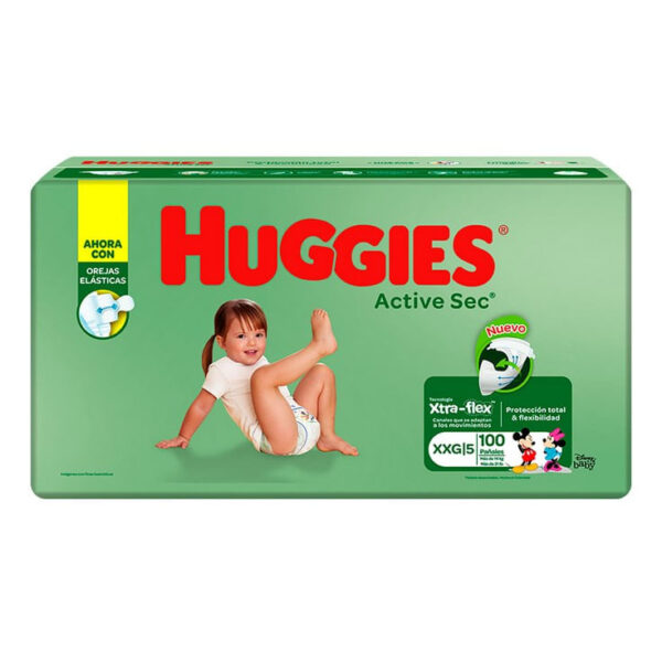 PAÑ. HUG ACTIVE SEC  XXG X100