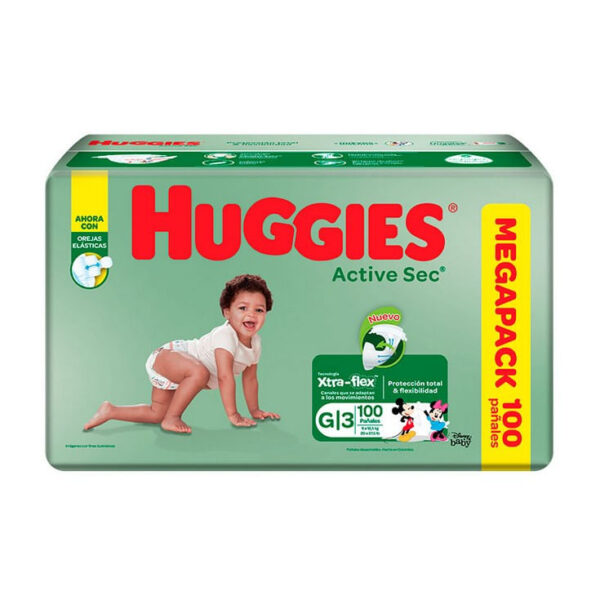 PAÑ. HUG ACTIVE SEC G X100