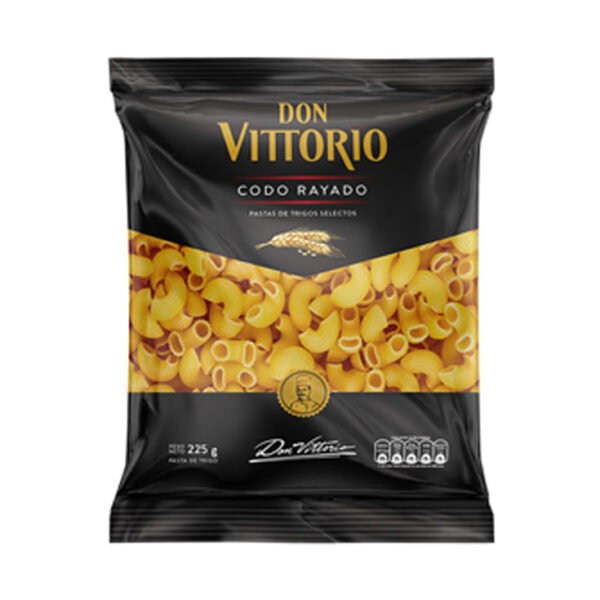 FIDEO DON VICTORIO CODO RAYADO 225GR