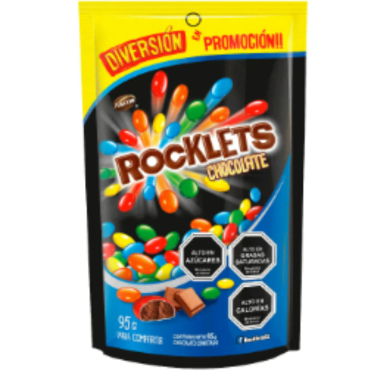 7802225428040 ROCKELTS CHOCOLATE NVO DOYPACK X95G - Imagen 1