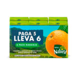 6 PACK NATURA NARANJA 225 ML