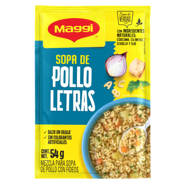 MAGGI SOPA DE POLLO LETRAS 54G