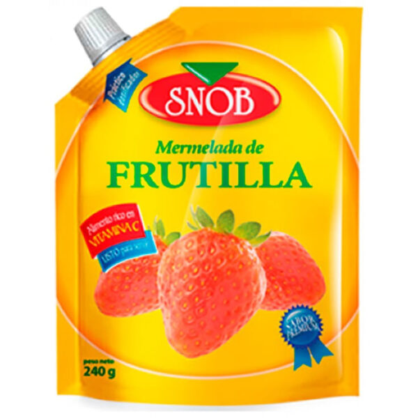 MERMELADA FRUTILLA 240 SNOB