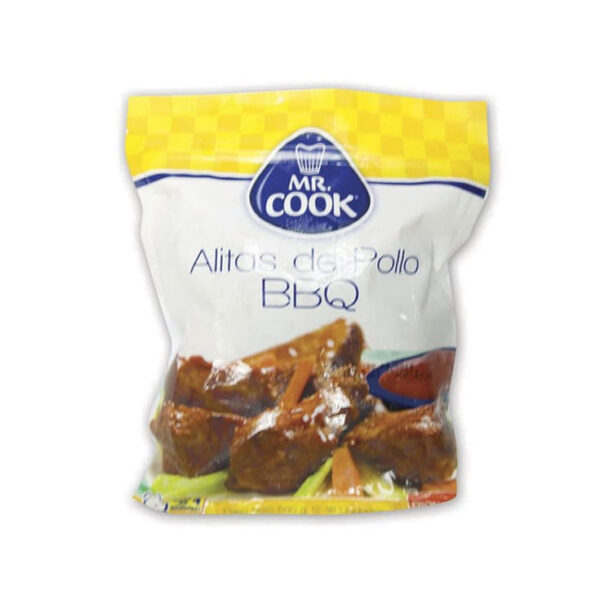 ALITAS DE POLLO BBQ MR.COOK 560 GRS  12-16 UNIDADES