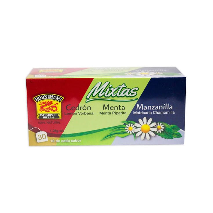 7861005620005 TÉ HORNIMANS AROMATICAS MIXTAS CED/MEN/MANZ X 30F - Imagen 1