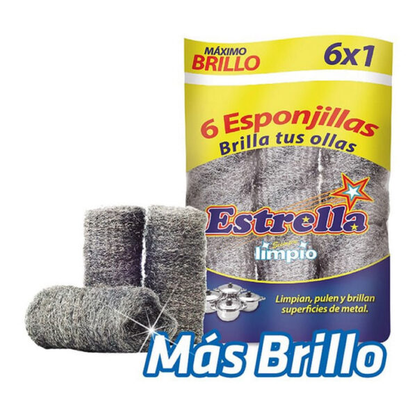ESPONJILLA ESTRELLA 6X1