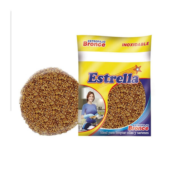ESTROPAJO BRONCE MIXTA ESTRELLA