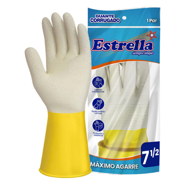 GUANTE CORRUGADO T7.5 ESTRELLA