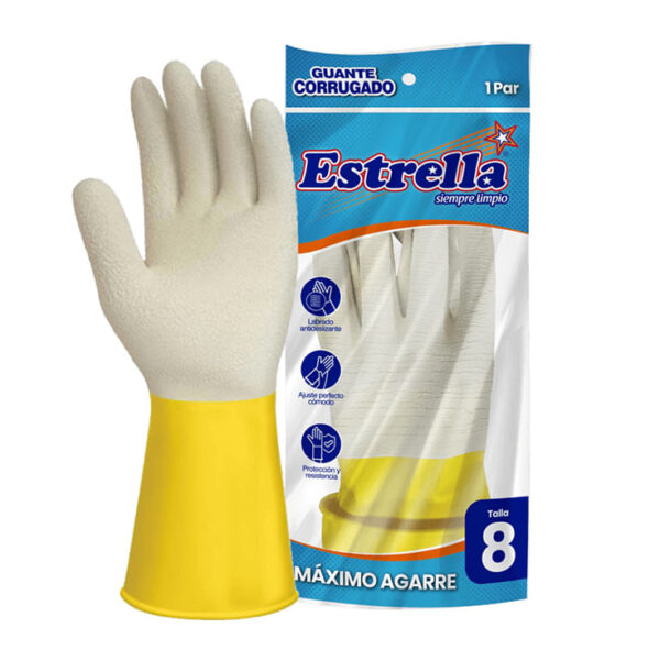 GUANTE CORRUGADO T8 ESTRELLA