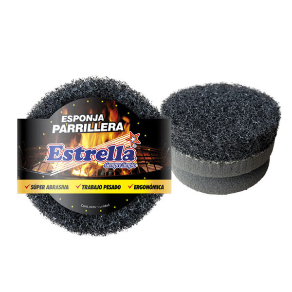 ESPONJA ESTRELLA PARRILLERA CIRCULAR (TRABAJO PESADO)