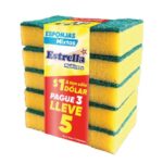 ESPONJA ESTRELLA MIXTA MULTIUSOS PAGA 3 LLEVA 5