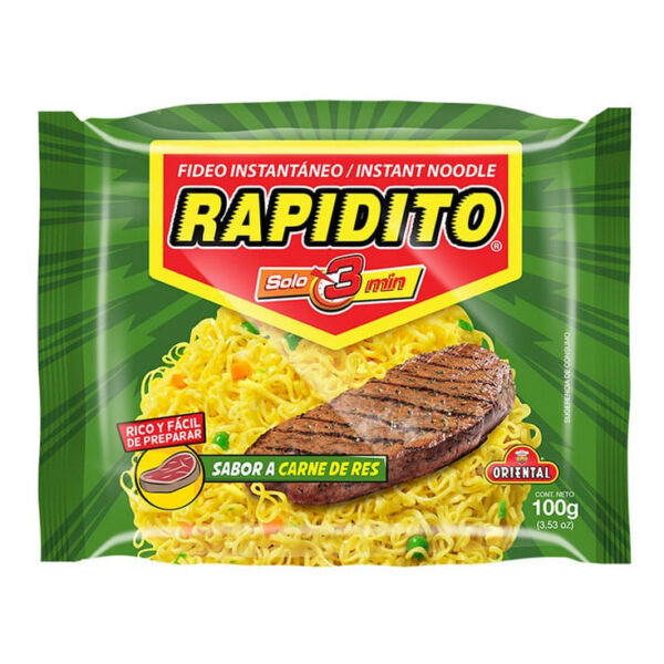 FIDEO RAPIDITO ORIENTAL CARNE 100G
