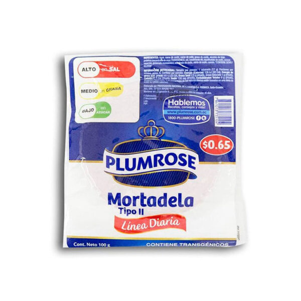PLUMROSE MORTADELA 100GR