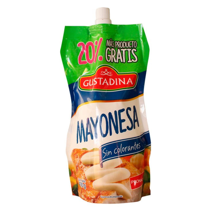 7861015103796 GUSTADINA MAYONESA 400 GRA - Imagen 1