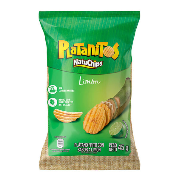 NATUCHIPS PLATANITOS LIM 45G
