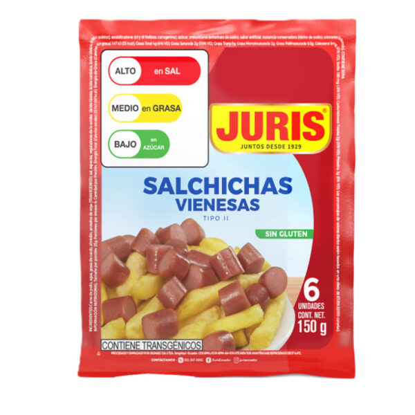 SALCHICHAS VIENESAS JURIS 150G