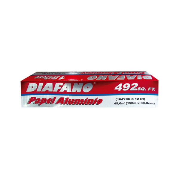 PAPEL ALUMINIO DIAFANO 492" (150MX30,4CM)