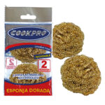 COOKPRO ESPONJA DORADA MEDIANA X 2U C144 BS-1502