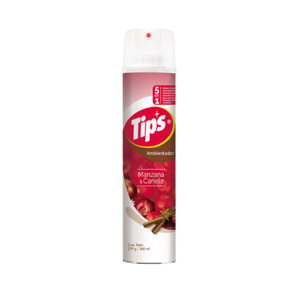 TIPS SPRAY AMBT. MANZANA CANELA 360ML
