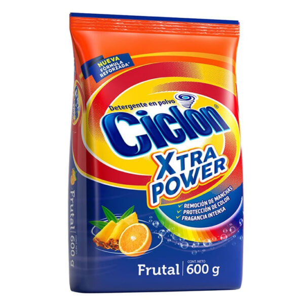 CICLON DETERGENTE XTRA POWER FRUTAL 600GR