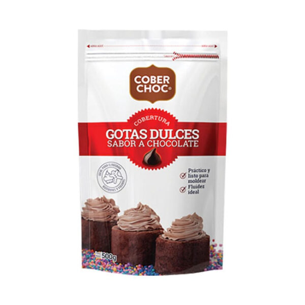 CHOCOLATE COBER CHOC GOTAS DULCES 500G