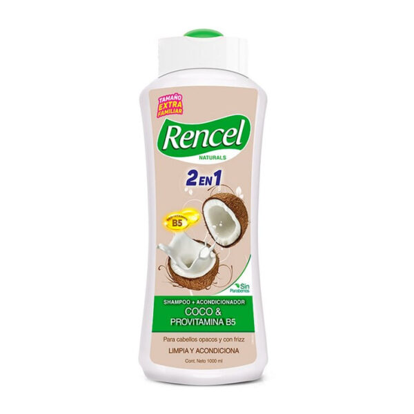 SHAMPOO RENCEL 2 EN 1 COCO 1000ML