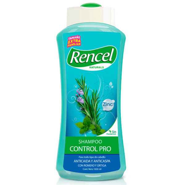 SHAMPOO RENCEL CONTROL CASPA Y CAIDA 1000ML COD:2807