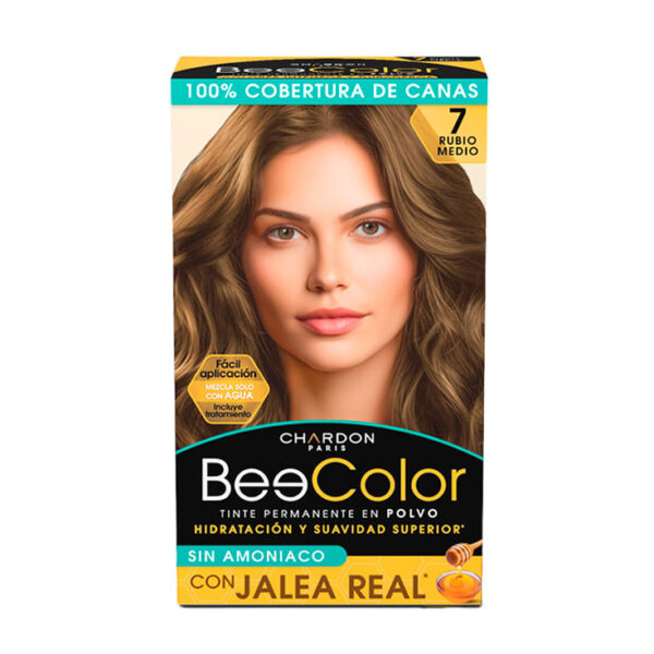 TINTE EN POLVO BEE COLOR 7 RUBIO 60GR COD:3699