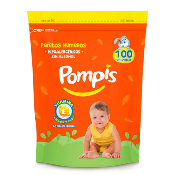 PANOLINE POMPIS PAÑITOS HUMEDOS 100