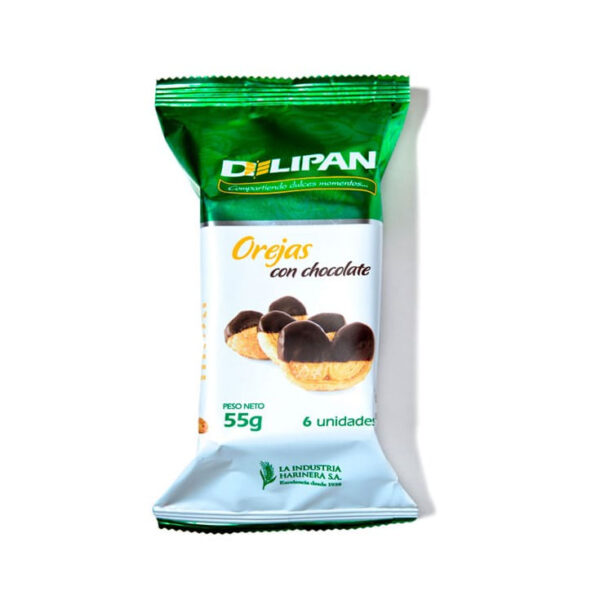 DELIPAN OREJAS DE CHOCOLATE 20GR